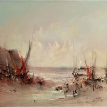 M01 - Les Voiles Rouges - 46 x 38 cm