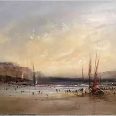 M03 - Coucher de Soleil en Bord de Mer - 92 x 73 cm