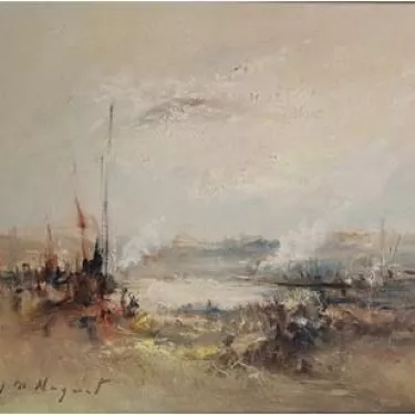 M10 - Crique embrumée - 46 x 38 cm