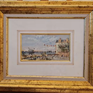 G06 - Gouache - Intitulée Dinard de Jean-Michel Noquet (1950-2014)