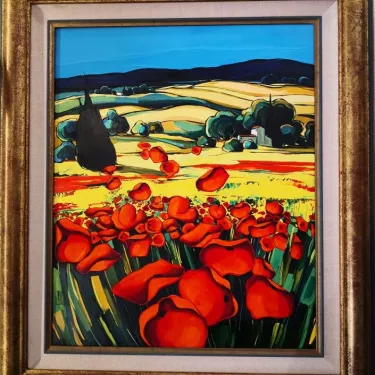 Oil on canvas by Léon ZANELLA (born in 1956)