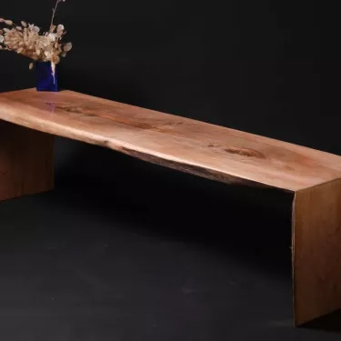 Walnut Coffee Table, Unique Work of Art, created by Killian Brizepierre.