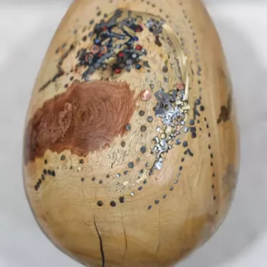 Precious Wood Egg - Created by Killian BRIZEPIERRE, cabinetmaker -