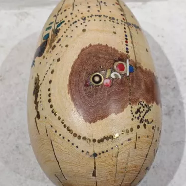 Precious Wood Egg - Created by Killian BRIZEPIERRE, cabinetmaker -