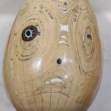 Precious Wood Egg - Created by Hervé BRIZEPIERRE, cabinetmaker -