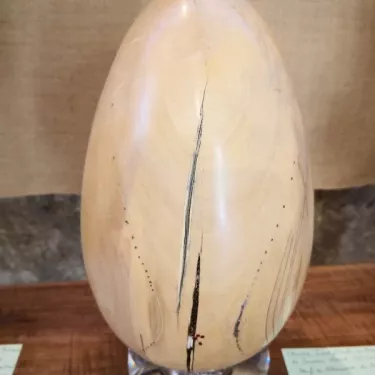 Precious Wood Egg - Created by Hervé BRIZEPIERRE, cabinetmaker